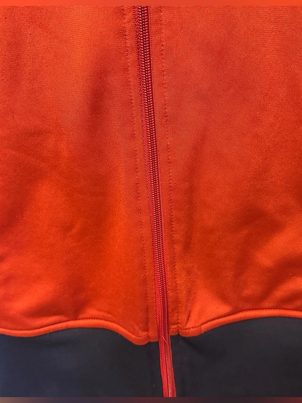 Vintage Levi’s Red Full Zip Track Jacket Retro Athletic Stripe Zip Up Large